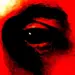 An eye with a black pupil