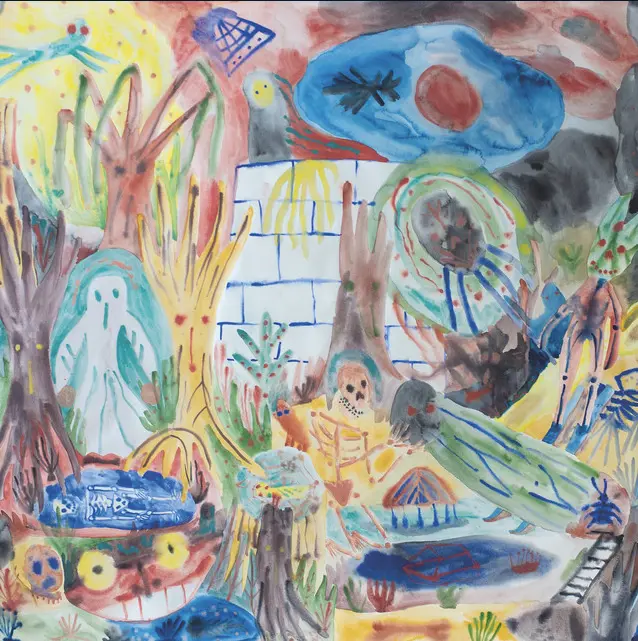 Ein wildgemaltes Bild von The Notwist