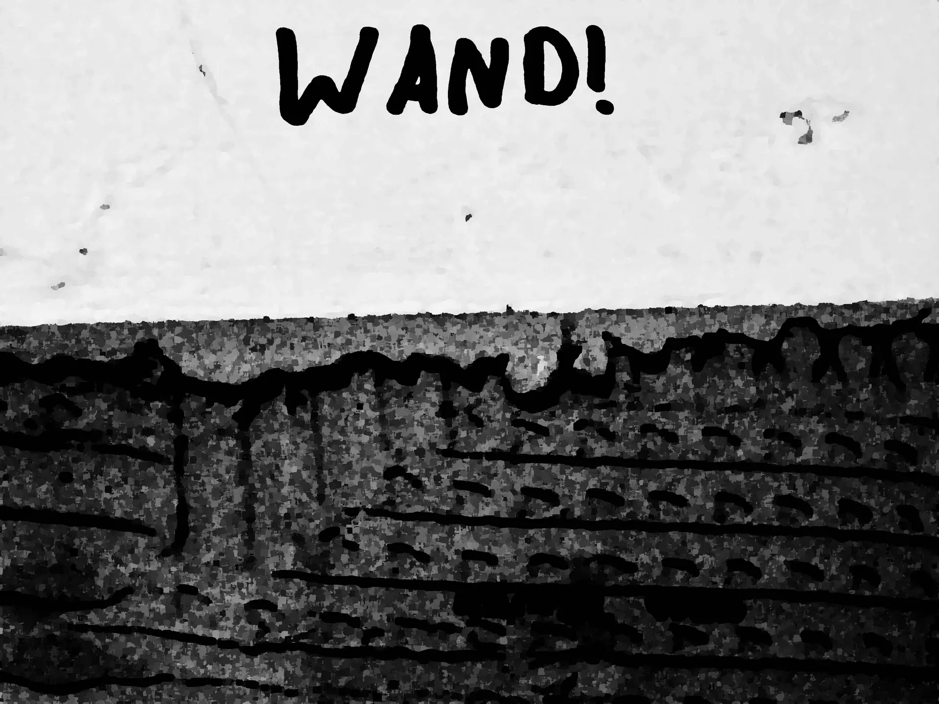 A wall with the inscription Wand